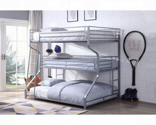 Acme Caius II Silver Full/Twin/Queen Bunk Bed
