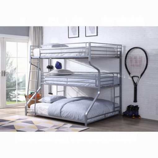 Acme Caius II Silver Full/Twin/Queen Bunk Bed