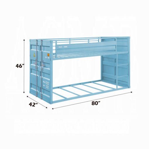Acme Cargo Aqua Twin/Twin Bunk Bed - Image 4