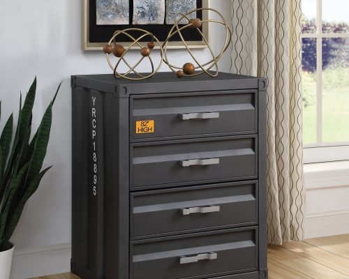 Acme Cargo Gunmetal Chest with 4 Drawers