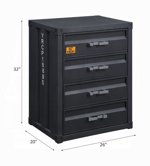 Acme Cargo Gunmetal Chest with 4 Drawers - Image 6