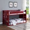 Acme Cargo Red Twin/Twin Bunk Bed