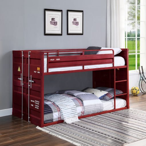Acme Cargo Red Twin/Twin Bunk Bed