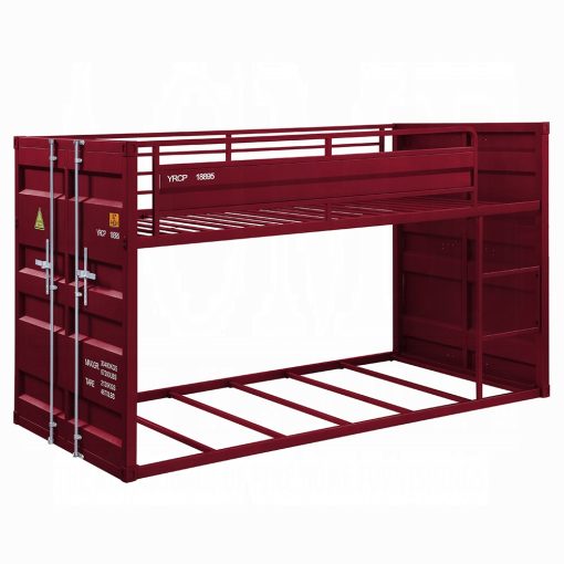 Acme Cargo Red Twin/Twin Bunk Bed - Image 2