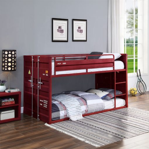 Acme Cargo Red Twin/Twin Bunk Bed - Image 5