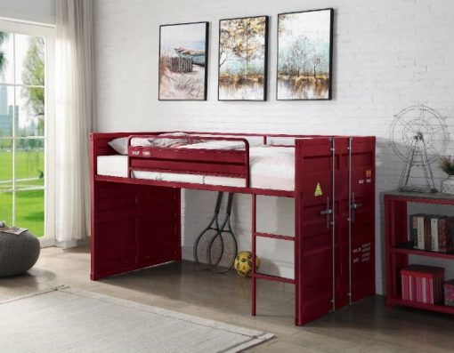 Acme Cargo Twin Loft Bed with Slide - Image 5