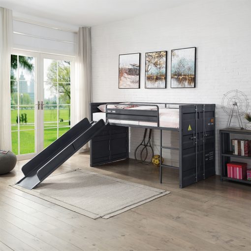 Acme Cargo Twin Loft Bed with Slide - Image 8