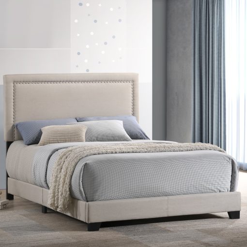 Intercon Zion Fog Upholstered Bed