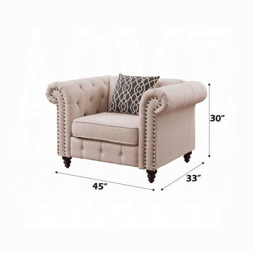 Acme Aurelia Chair with Pillow - Image 4