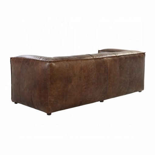 Acme Brancaster Retro Brown Top Grain Leather Sofa - Image 3