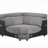 Acme Alwin Dark Gray Fabric Modular - Wedge
