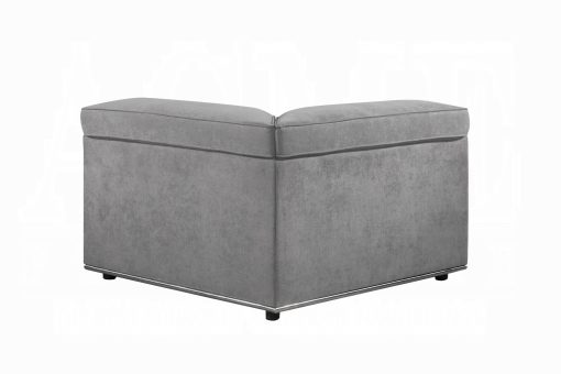 Acme Alwin Dark Gray Fabric Modular - Wedge - Image 4