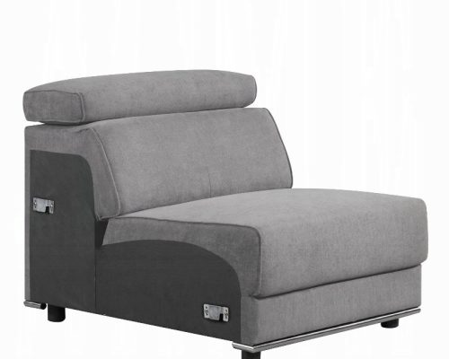 Acme Alwin Dark Gray Fabric Modular - Armless Chair