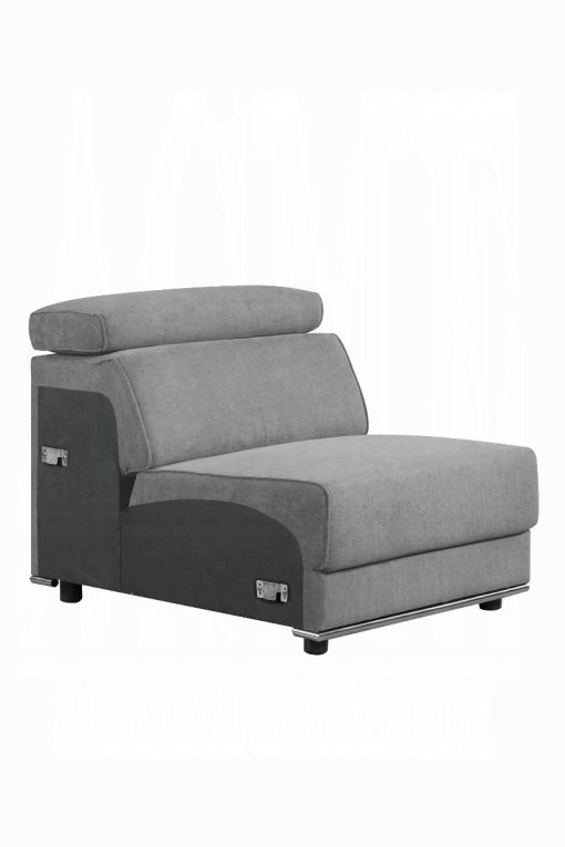 Acme Alwin Dark Gray Fabric Modular - Armless Chair