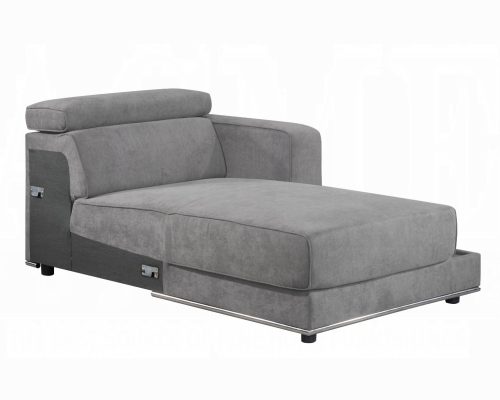 Acme Alwin Dark Gray Fabric Modular - Right Chaise