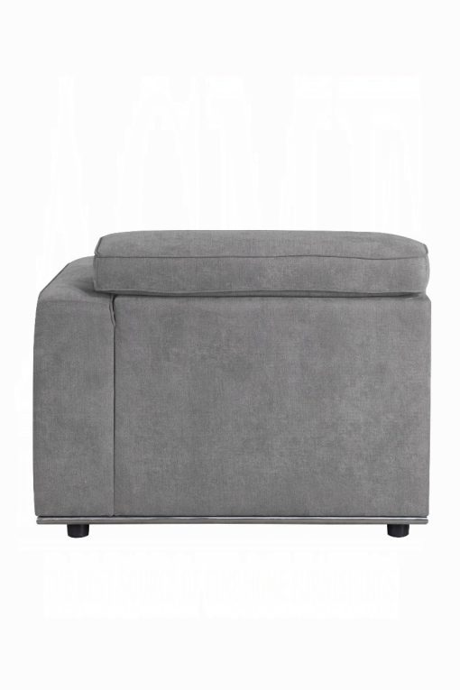 Acme Alwin Dark Gray Fabric Modular - Right Chaise - Image 4