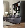 Acme Cleavon II Gray Linen Sofa with 2 Pillows
