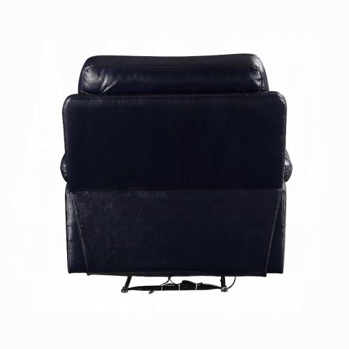 Acme Aashi Motion Navy Leather-Gel Match Recliner - Image 5