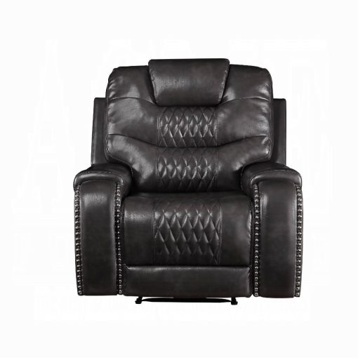 Acme Braylon Magnetite Synthetic Leather Motion Recliner - Image 2