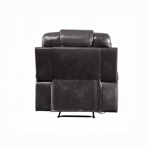 Acme Braylon Magnetite Synthetic Leather Motion Recliner - Image 4