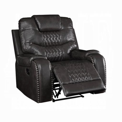 Acme Braylon Magnetite Synthetic Leather Motion Recliner - Image 5