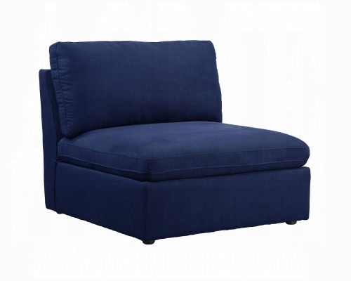 Acme Crosby Blue Fabric Modular - Armless Chair