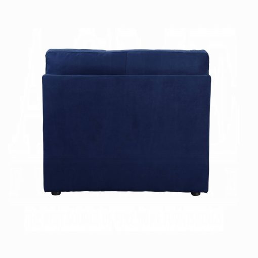 Acme Crosby Blue Fabric Modular - Armless Chair - Image 4