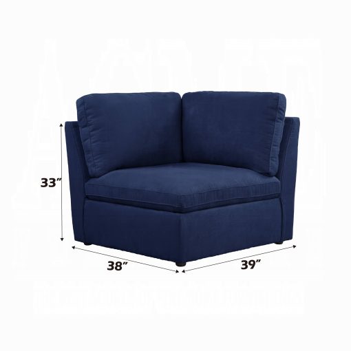 Acme Crosby Blue Fabric Modular - Wedge - Image 5