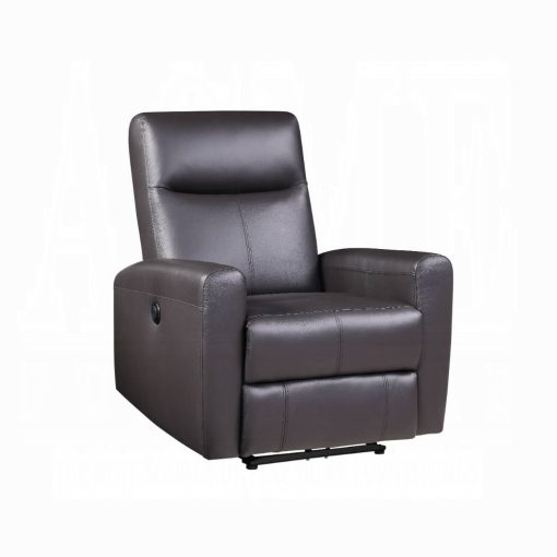 Acme Blane Brown Top Grain Leather Match Power Motion Recliner - Image 2