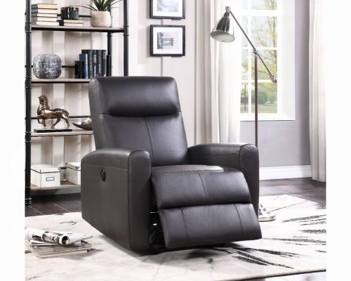 Acme Blane Brown Top Grain Leather Match Power Motion Recliner