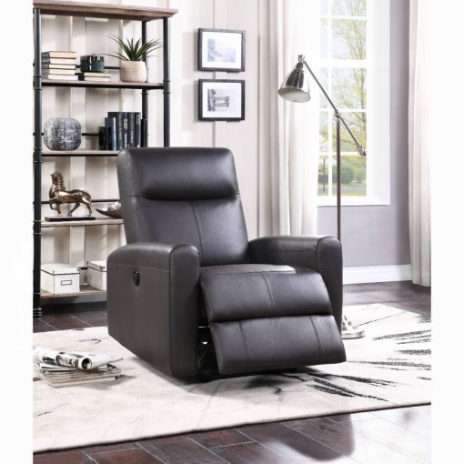 Acme Blane Brown Top Grain Leather Match Power Motion Recliner