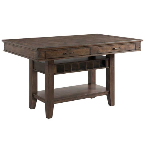 Intercon Whiskey River Gunpowder Grey Kitchen Island