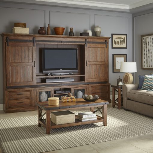 Intercon Taos Canyon Brown Chairside Table - Image 3