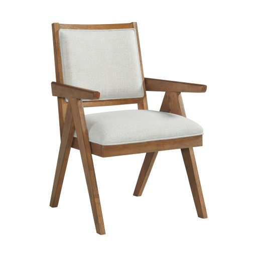 Intercon Vantage Organic Spice Acacia A-Frame Arm Chair