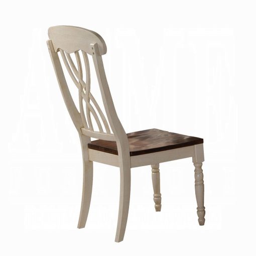 Acme Dylan Buttermilk & Oak Side Chair - Set of 2 - Image 2