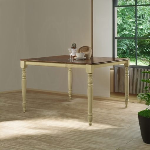Acme Dylan Buttermilk & Oak Counter Height Table