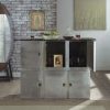 Acme Brancaster Aluminum Bar Table with Marble Top