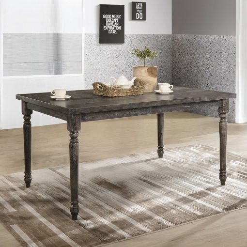 Acme Claudia II Weathered Gray Dining Table
