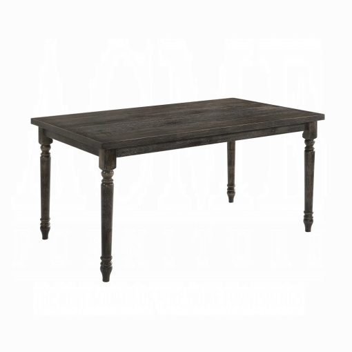 Acme Claudia II Weathered Gray Dining Table - Image 2