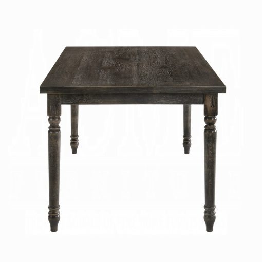Acme Claudia II Weathered Gray Dining Table - Image 4