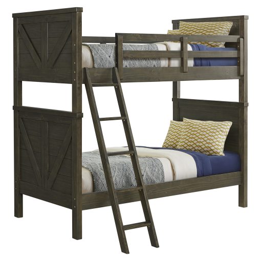 Intercon Tahoe Youth Twin over Twin Bunk Bed | River Rock - Image 2