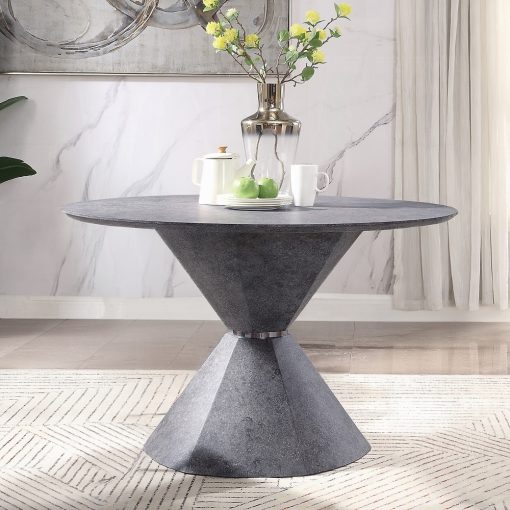 Acme Ansonia Faux Concrete Dining Table