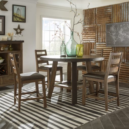 Intercon Taos Canyon Brown Ladder Stool - Image 3