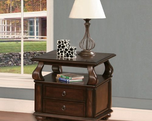 Acme Amado Walnut End Table