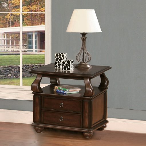 Acme Amado Walnut End Table