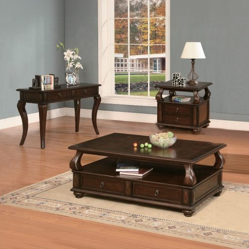 Acme Amado Walnut Sofa Table - Image 3