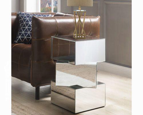 Acme Dominic Mirrored End Table