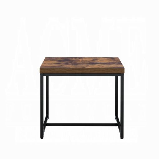 Acme Bob Weathered Oak & Black End Table - Image 4