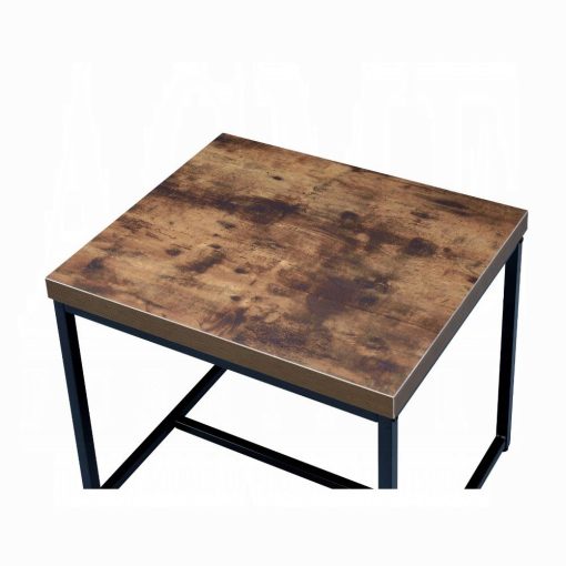 Acme Bob Weathered Oak & Black End Table - Image 5