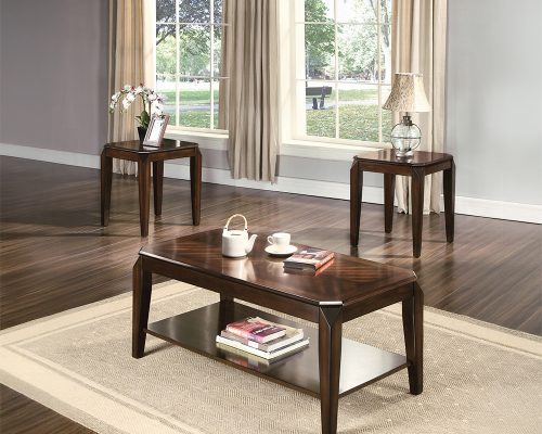 Acme Docila Walnut 3PC Pack Coffee & End Set